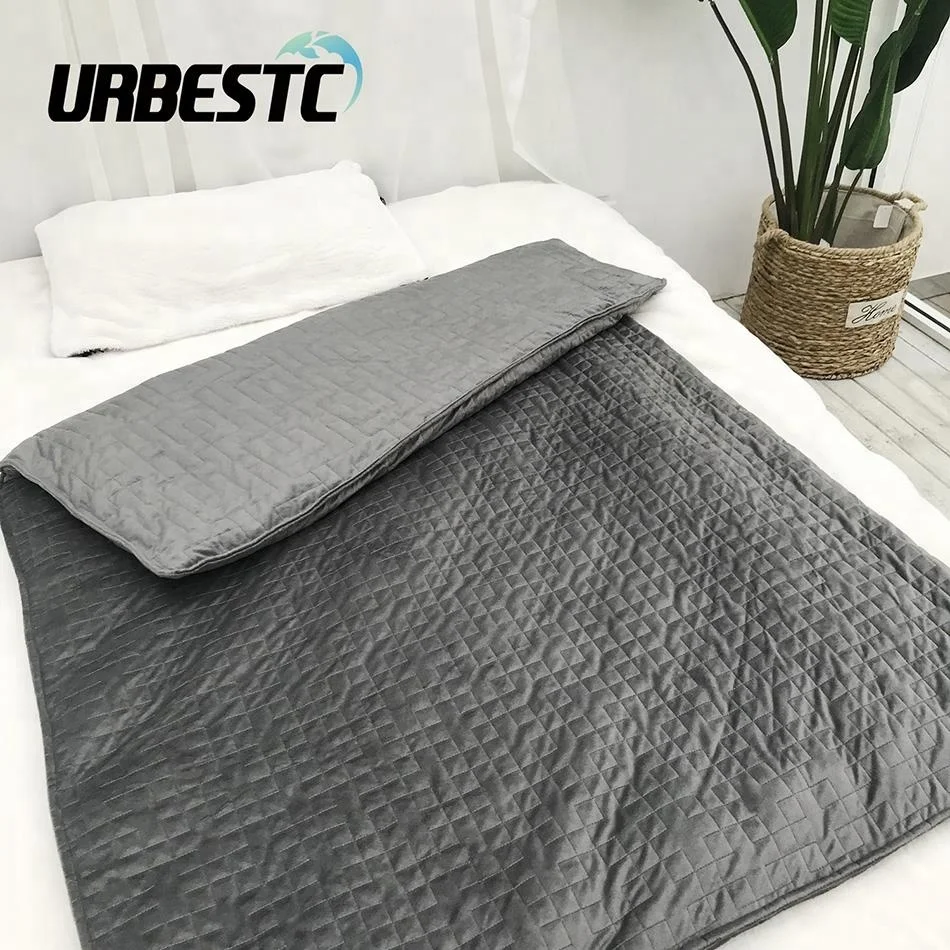 Тенсел крышка fabric60 * 80 дюйм(ов) (ов) 15 фунтов аутизм беспокойство СДВГ тяжелых тяжести взвешенное одеяло крышка
