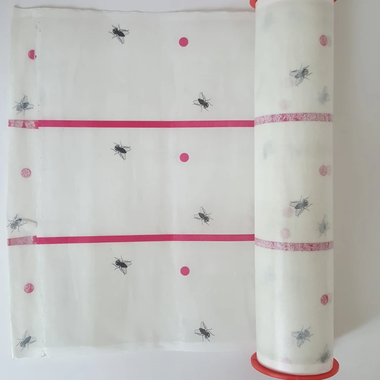 Big roll color ribbon glue fly trap fruit paper