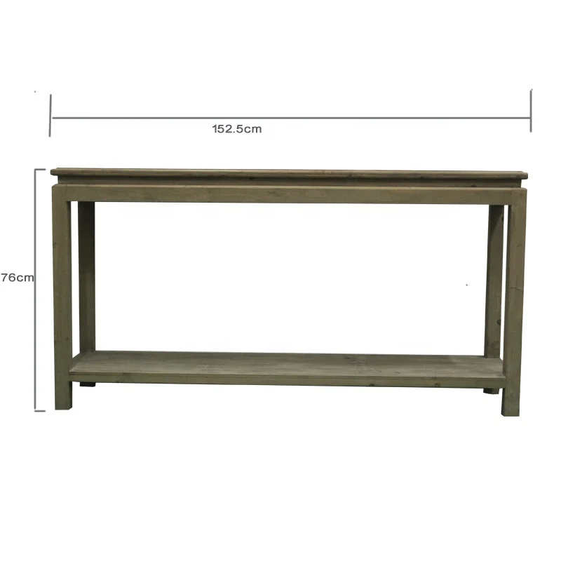 Wood Antique Furniture Long Narrow console Table