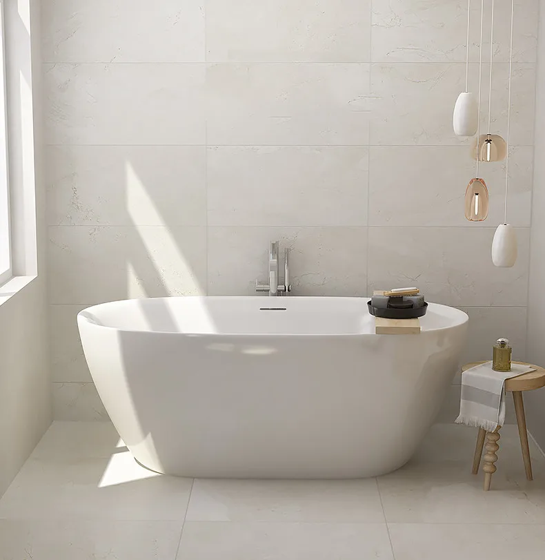 Black Free Standing Acrylic Bathtub with factory Price