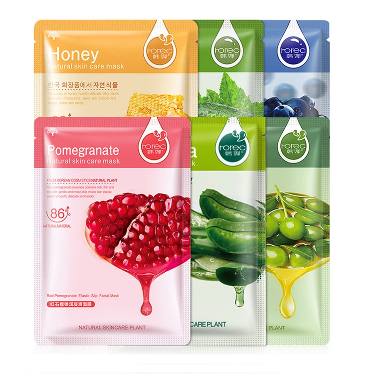Частная марка Корейская маска для ухода за кожей лица натуральная лучшая Отбеливающая увлажняющая косметическая
