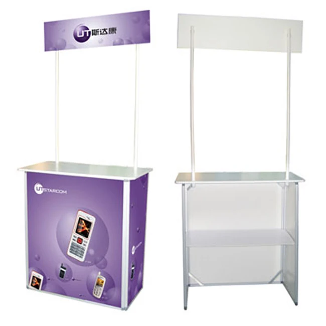 
OEM custom design portable promotion table for trade show and supermarket advertising 
