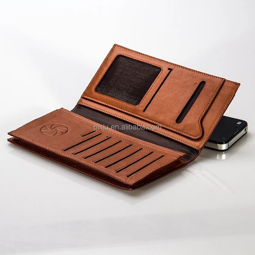 Quality Factory Alibaba Gold Supplier Online Purching Leather Long Wallet