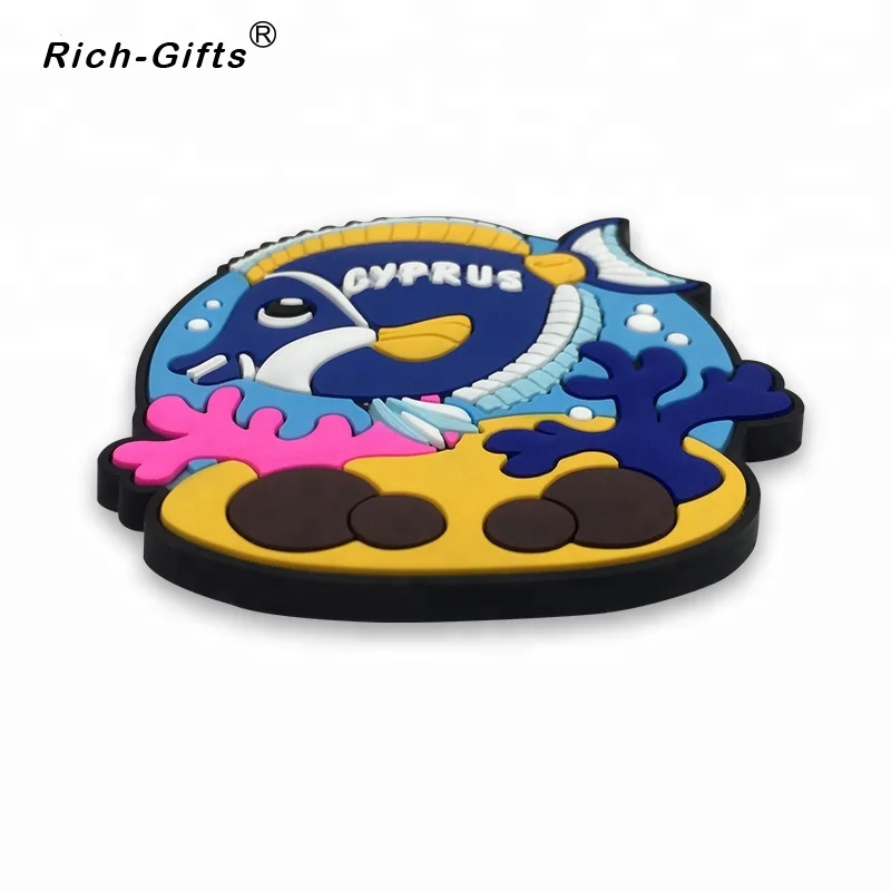 Personalized New Designed Colorful Promotional Gifts  Fridge Magnet 3d embossed and debossed style