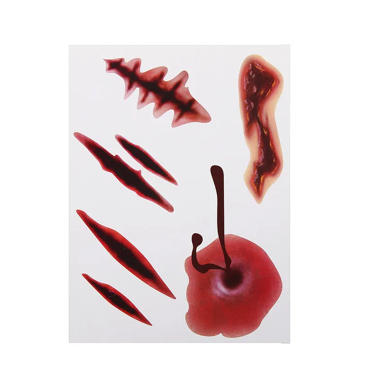 Переноса воды искусство татуировки наклейки Хэллоуин Тыква дизайн