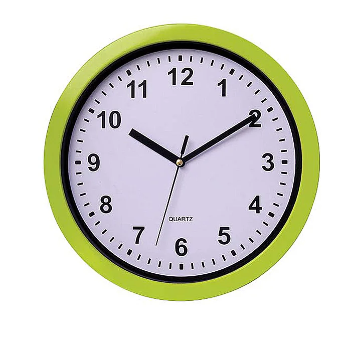 factory price different color plastic wall clock with customized logo