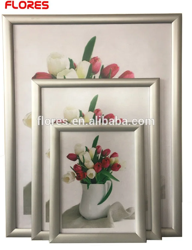 25mm mitred silver Aluminum advertising hanging clip poster snap frames