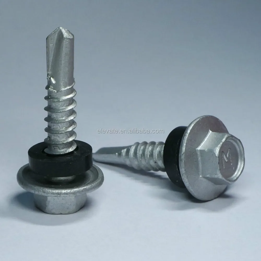 Hex Washer Head BSD Thread Bonded Washer Self Drilling Roofing Screw
