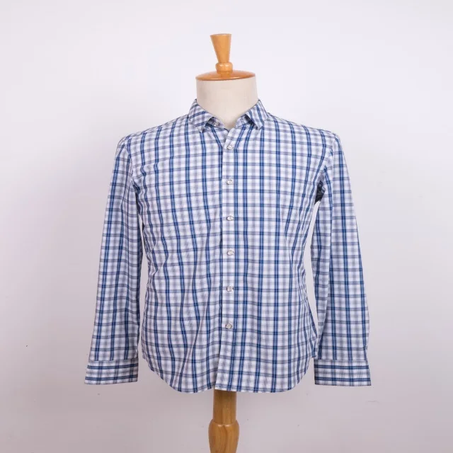 ready goods eco woven plaid 50% bamboo 50% polyester blend shirting fabric in summer