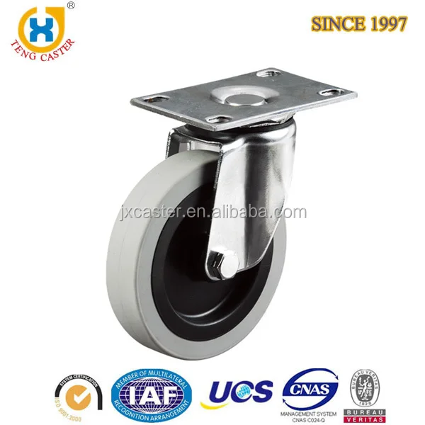 5 Inch Premium New Top stem Swivel PA plastic wheel caster for Cargo Tallying Cart
