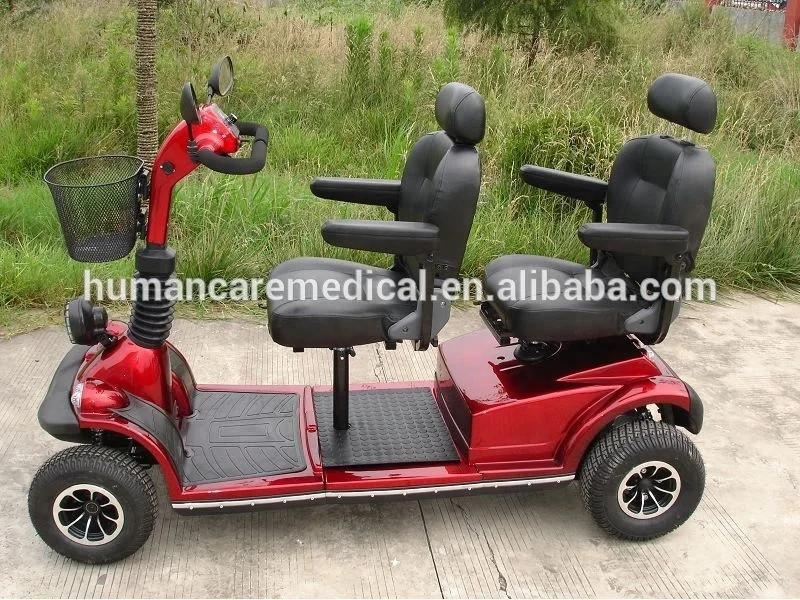 
Best selling Double Seat Golf Cart/Double seat Mobility Scooter with Back Basket& Roof 