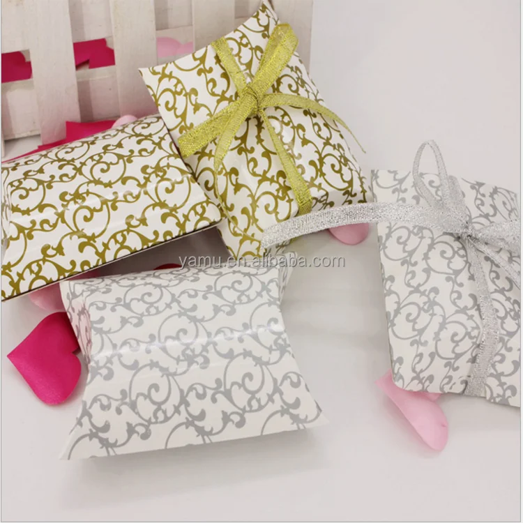 
Wholesale customization wedding candy box for european pillow boxes 