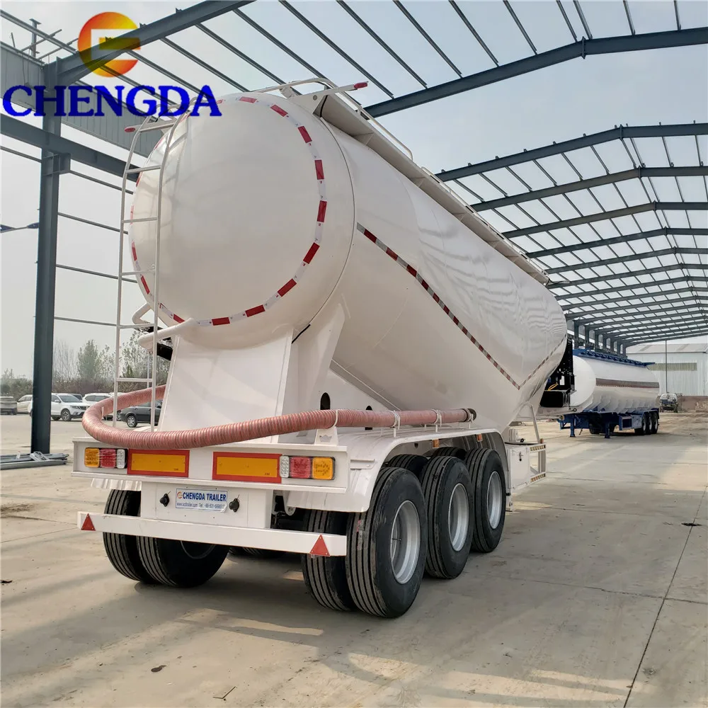 Bulk Cement Tanker Trailer Silo Bunker Cement Trailer With Factory Price