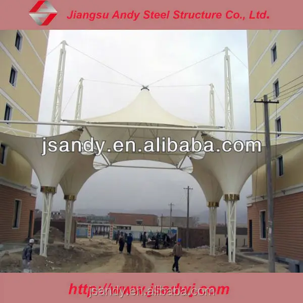 
Hot Sale! New Product Waterproof Building Roof Cover Tensile Membrane Structure 