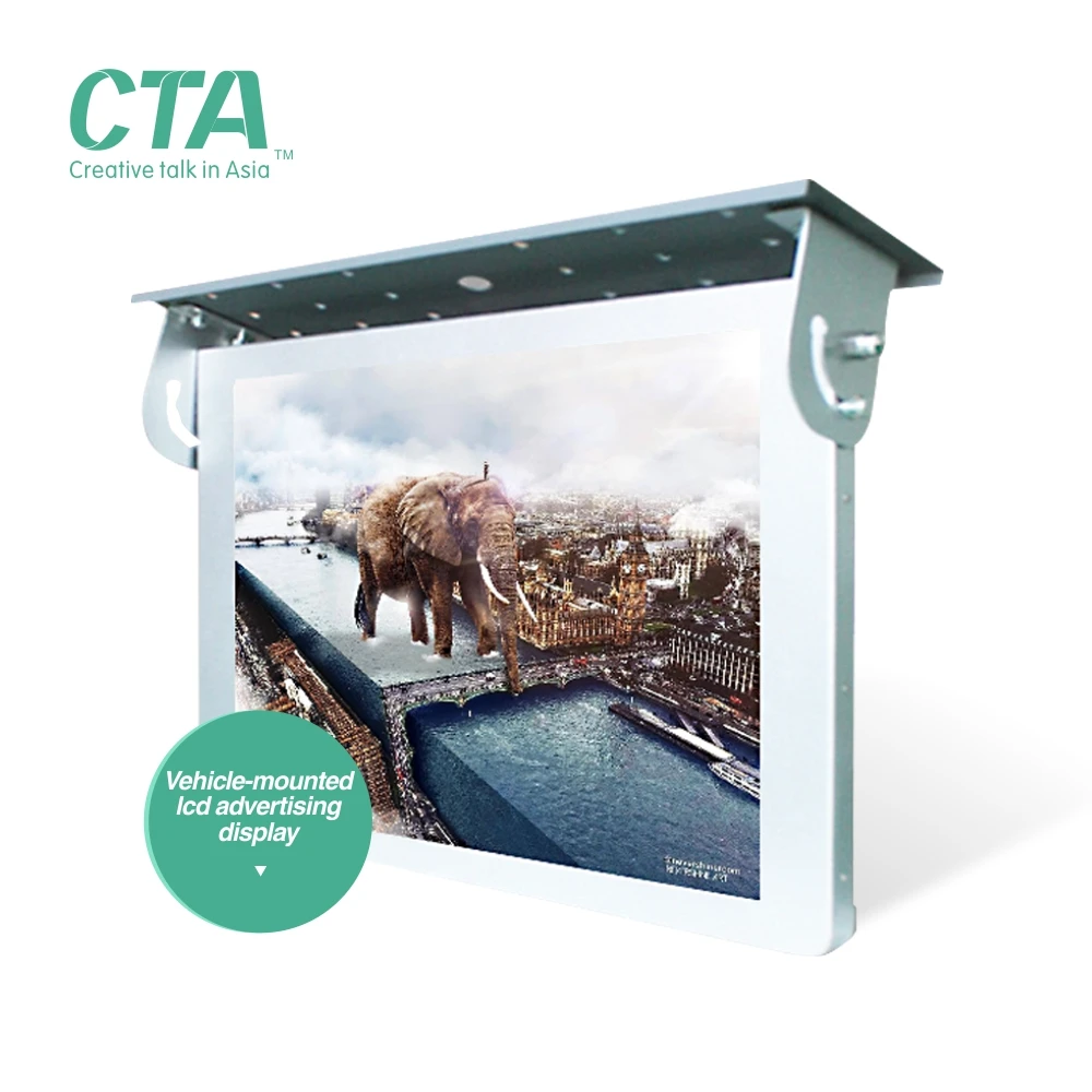 Big promotion on LCD HD video advertising player for car and taxi