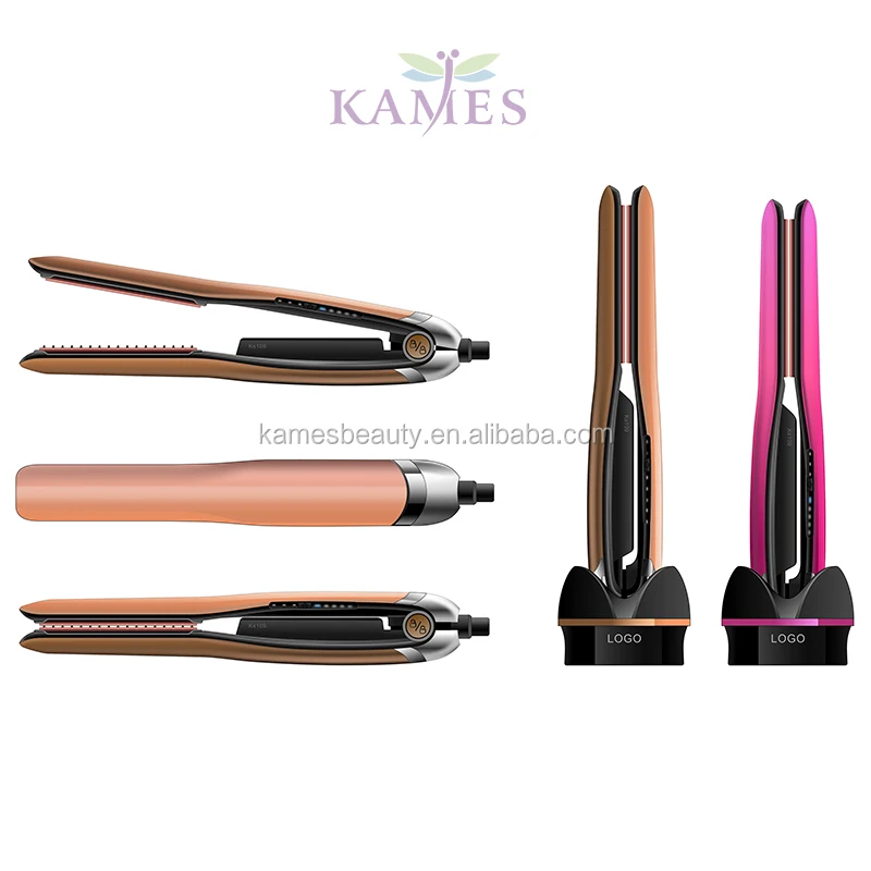 
private label USB cord charge hair curling iron cordless flat iron 