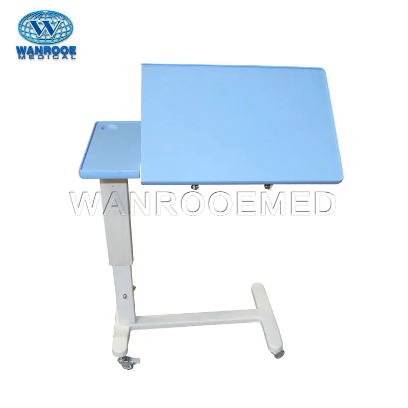 
BDT001G Height Adjustable Portable ABS Tabletop Hospital Overbed Table 