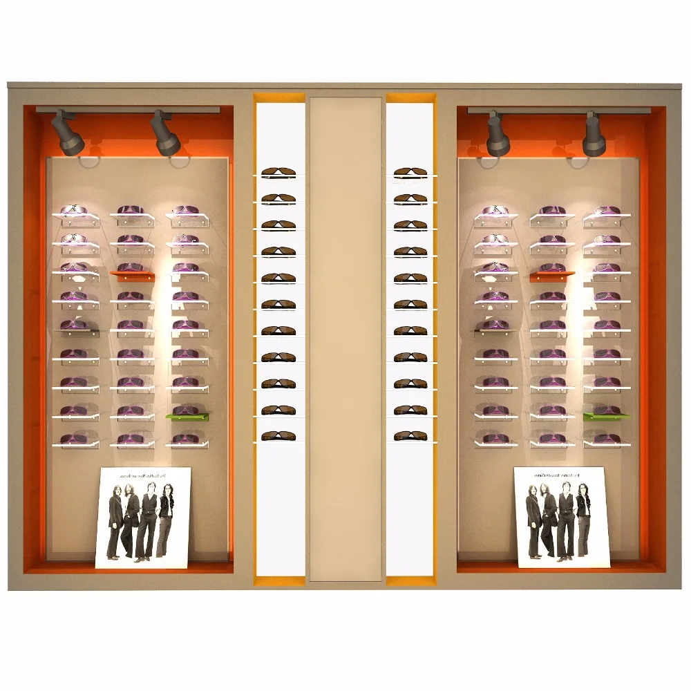Professional Commercial Wall Mounted Lockable Showcase Retail Modern Glass Ideas Optical Shop Names Display Cabinets