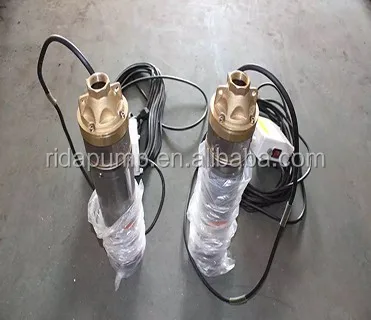 RIDA 4 Inches 1HP - 10 HP DC Brushless Motor Plastic POM Impeller Submersible Deep Well Water Pump