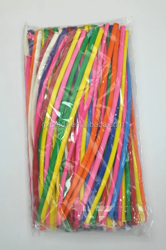 Festival Party Decorations long Shape magic sliver whistle balloon latex balloons