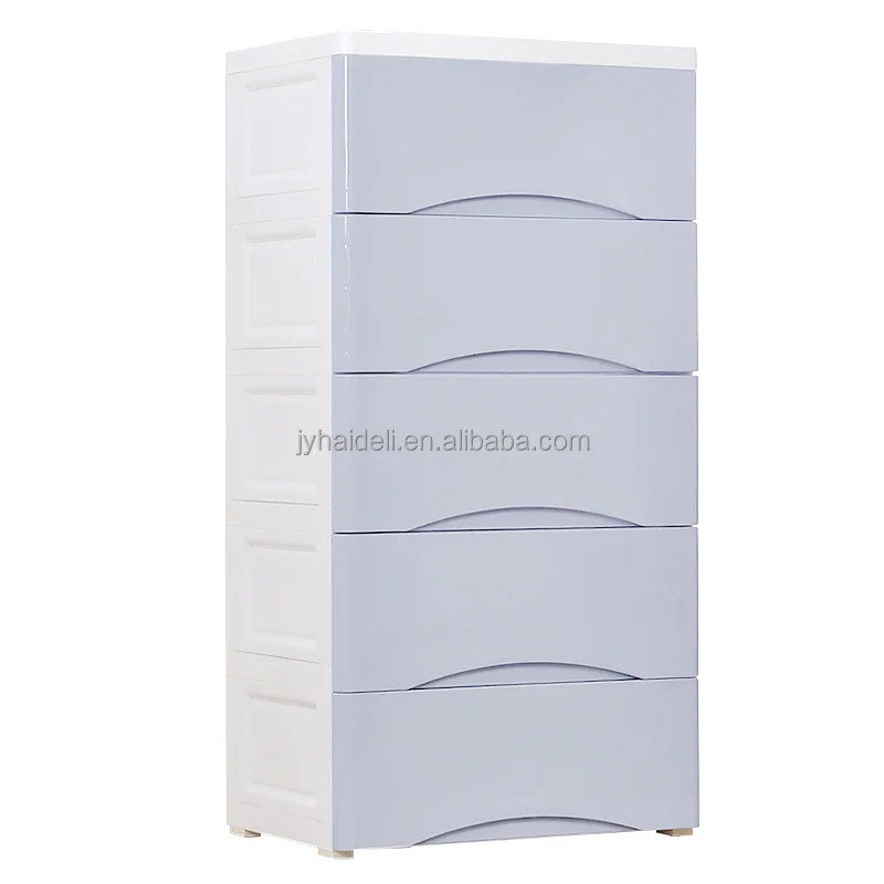 
Movable 4 tier Colorful plastic drawer cabinet 