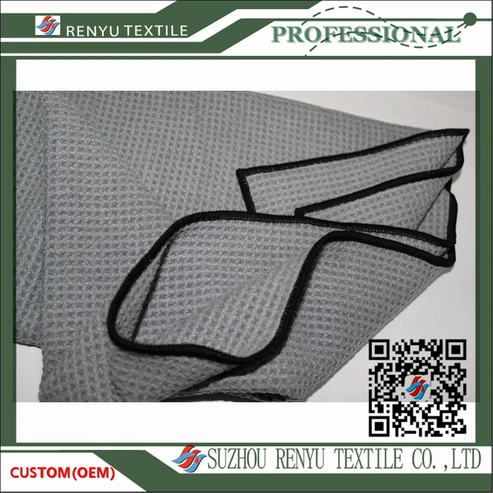 recycled sand free towel fabric for luxury microfiber hair towel hotel bath towels