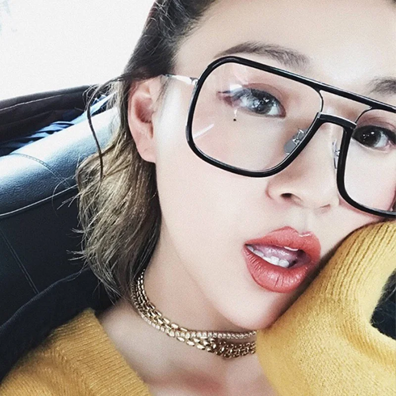 1333 Fashionable Cat 3 uv400 Square Sun glasses Oversized ladies Sunglasses 2018