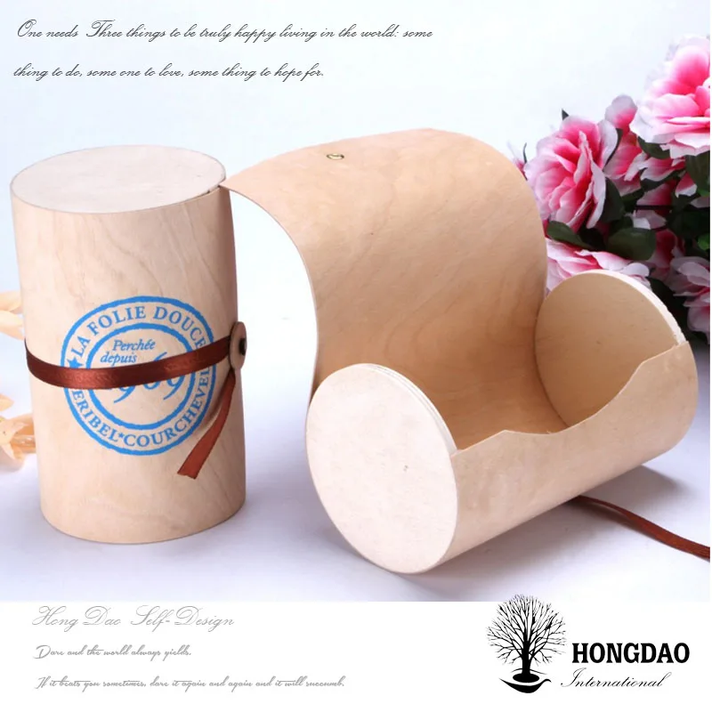 
HONGDAO wooden macarons box or wooden cake box of wooden box for gift wholesale 