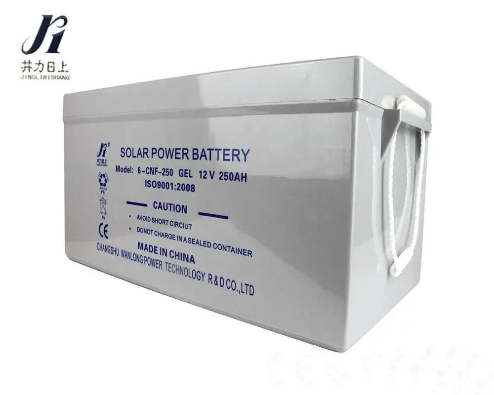 Перезаряжаемая солнечная батарея глубокого цикла 12 в 250 Ач