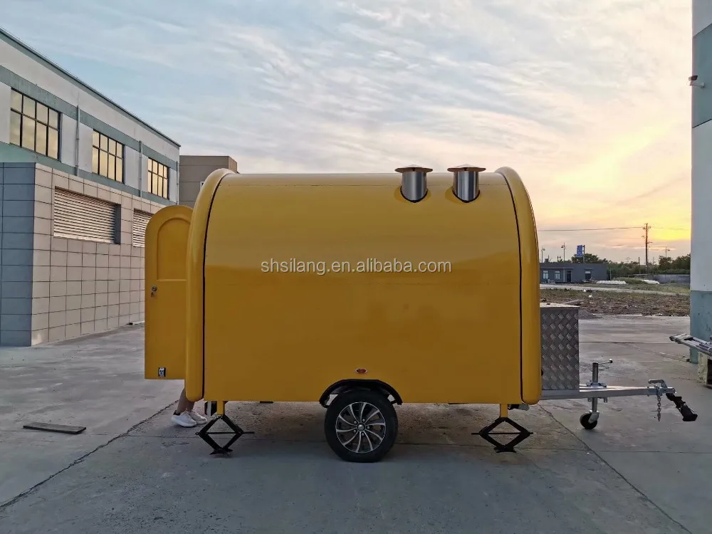 SHANGHAI silang turkey food trailer for panama food retro Custom Design Mobile Kitchen Kiosk Hot Dog Ice Cream Fast Foodtrailer