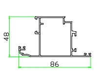 
6000 Series windows aluminum profile aluminium profile to make doors and windows 