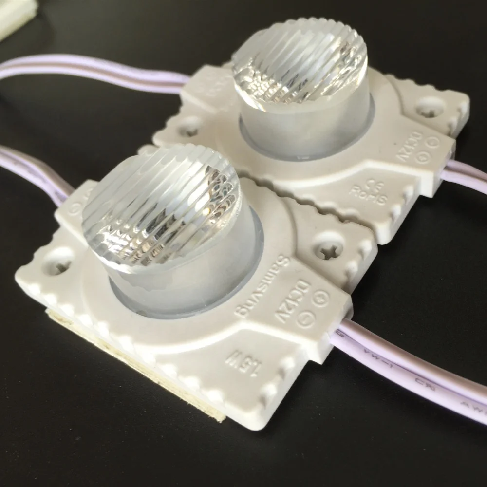 3030SMD LED Module with Lens for Light Box  White 160-200LM IP65 with Tape Adhesive Back