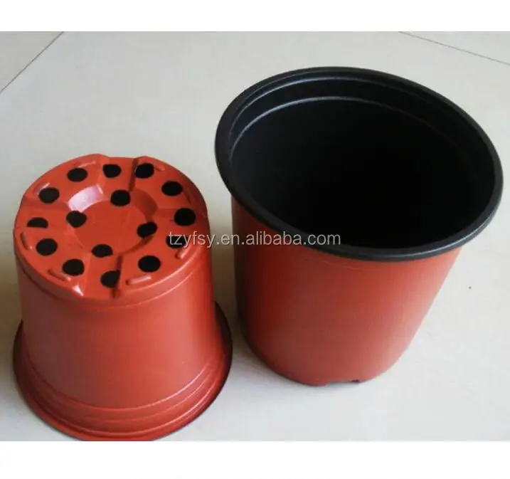 Plastic round nursery pots 4 5 6 7 8 9 inch flower pot for plant