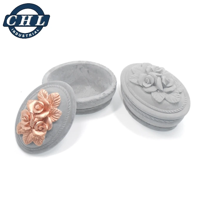 
Manufacturer promotional hot sale home decorative concrete cement stone craft house shape candle holder 