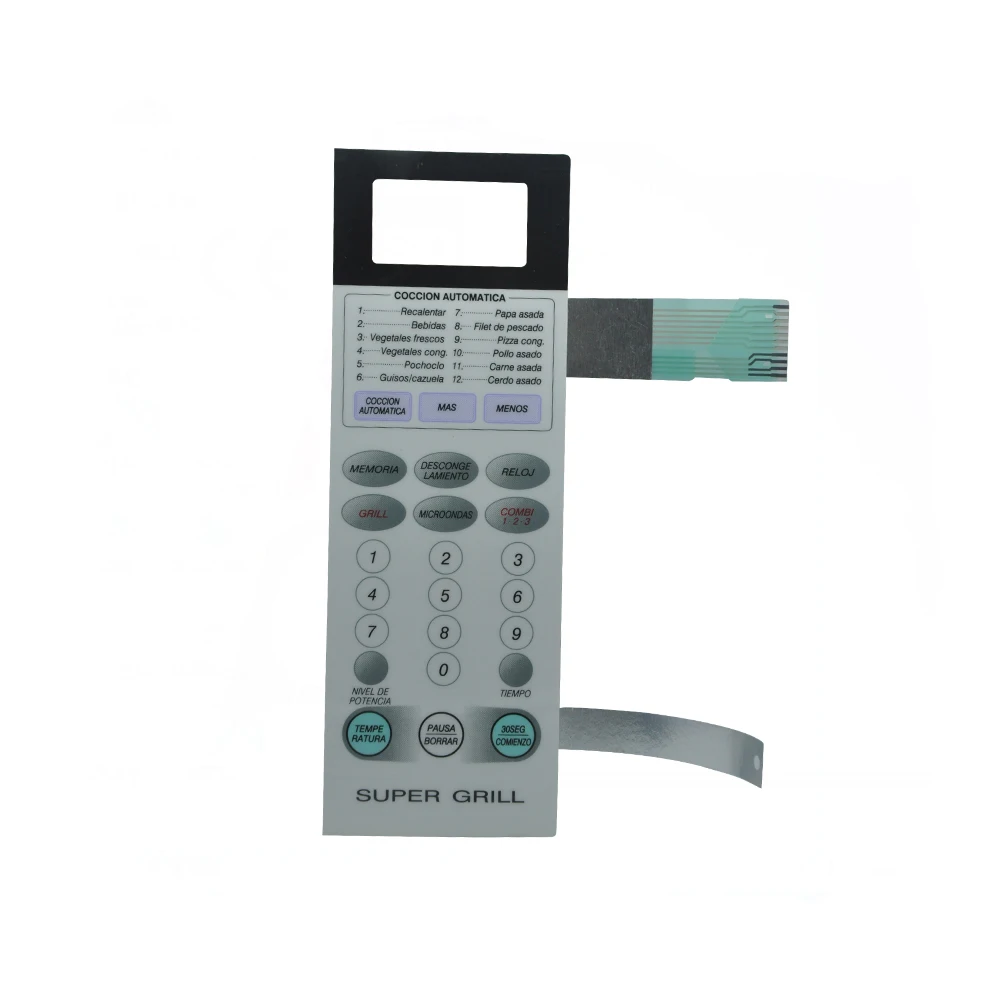 Высокое качество плоские ключи-тактильные мембранный переключатель с защитный слой для гриля