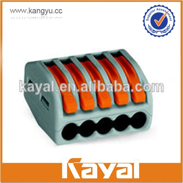 Эквивалент Горячей продажи wago 5 компактный разъем, рычаг разъем провода, высокое качество ПА разъем провода