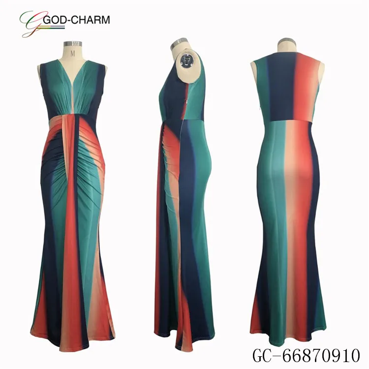 *GC-66870910  2020 new arrivals Wholesale off shoulder sexy v neck dinner dresses ball gowns and cocktail dresses for ladies