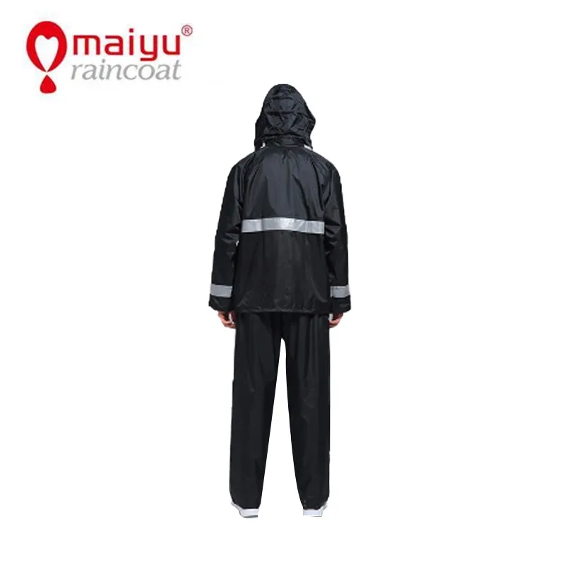 
OEM Service work rainsuit waterproof windbreaker jacket and pant 
