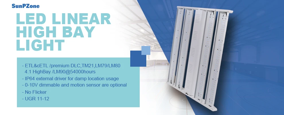 Led Light High Bay 40000LM Linear Fixture 200w compact fluorescent lamp