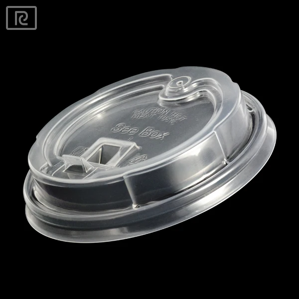 K-CL90-P PP print custom disposable hot drinking coffee cup lid with cup