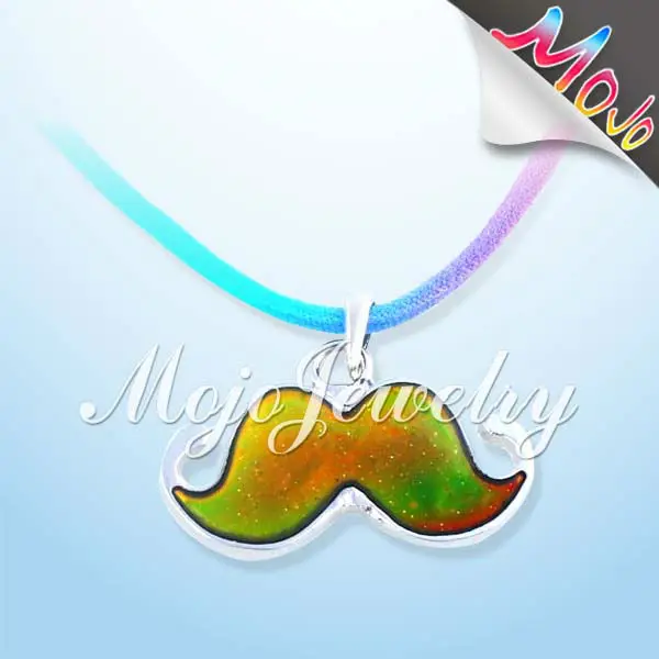 Новый настроение усы кулон с тай-красителя кремния