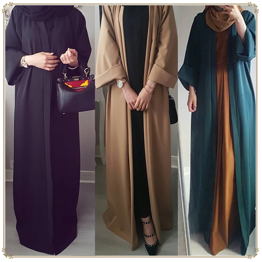 
2019 Abaya Dubai Muslim Dress Kaftan Kimono Bangladesh Robe Musulmane Islamic Clothing Caftan Marocain Turkish UAE Eid Gift Part 