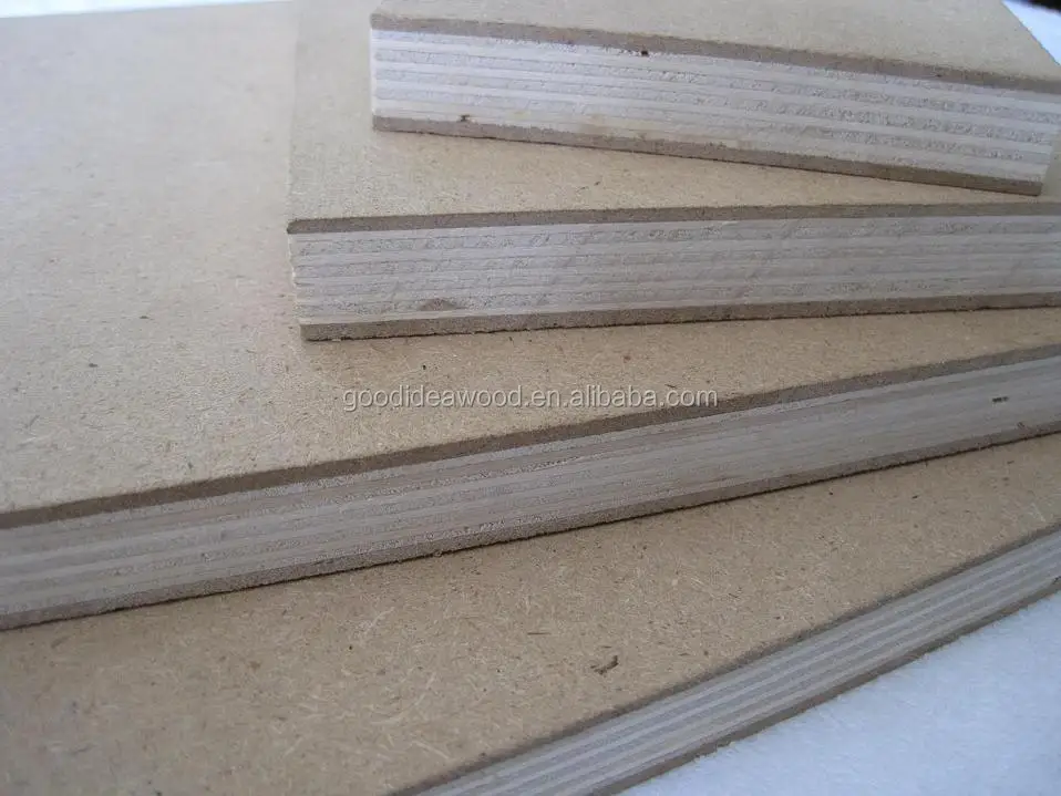 
1220*2440mm Melamine Plywood for Decoration, and Construction Poplar Wood 