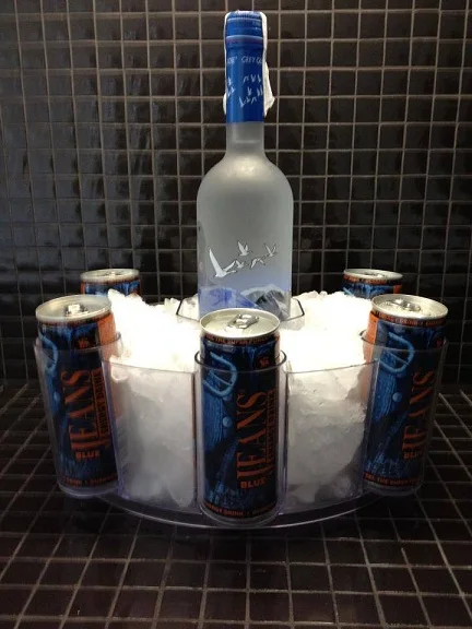 plastic ice bucket for vodka and energy drink can