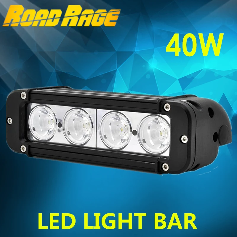 40W LED Light Bar for Tractor ATV Motorcycle LED Bar Offroad 4x4 Fog External LED Work Light