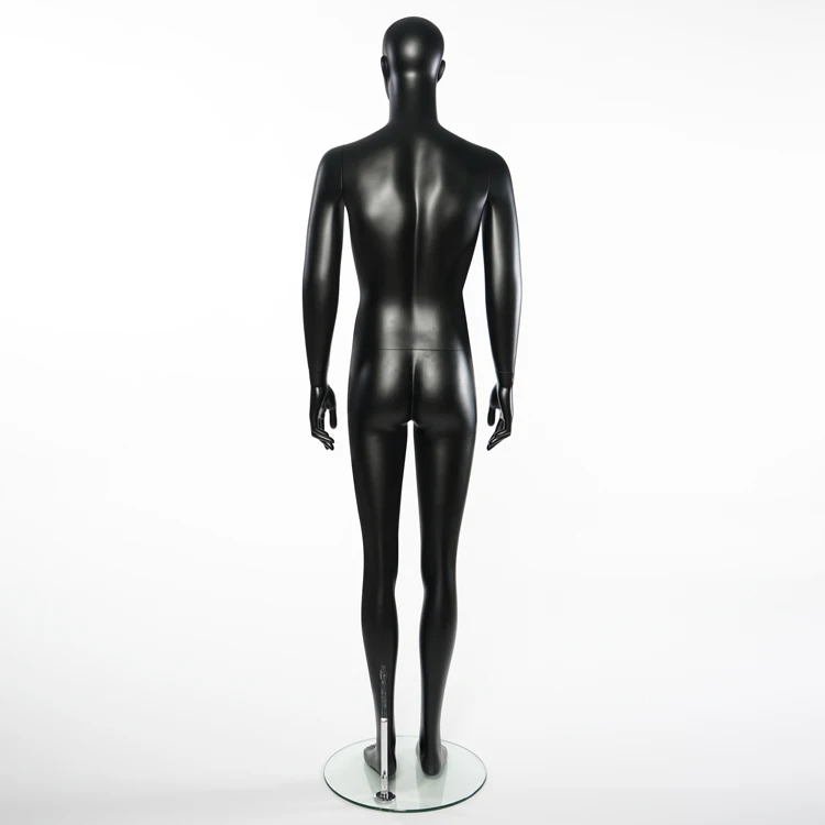 Top grade standing black mannequin full body male mannequin for clothing store display
