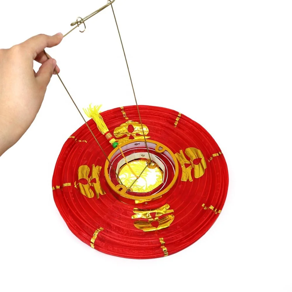 Уличный праздник весны, традиционный красный китайский новый год, тканевый фонарь для празднования