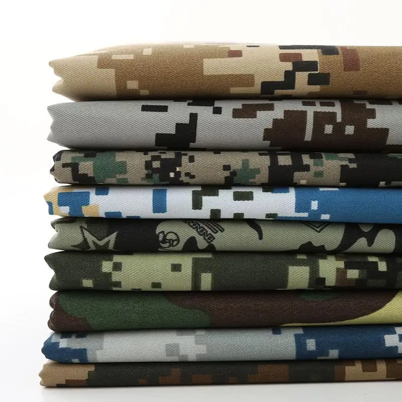 
Digital printed 80 polyester 20 cotton tc ripstop norway camouflage uniform fabric 