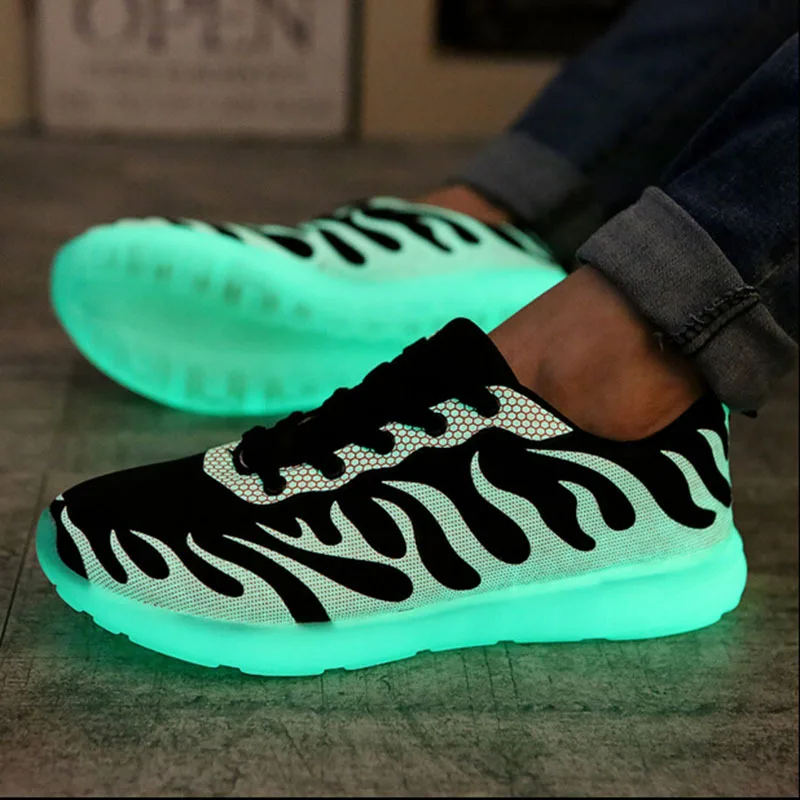 Light Up Sneakers For Adults Oldies Eat Cum