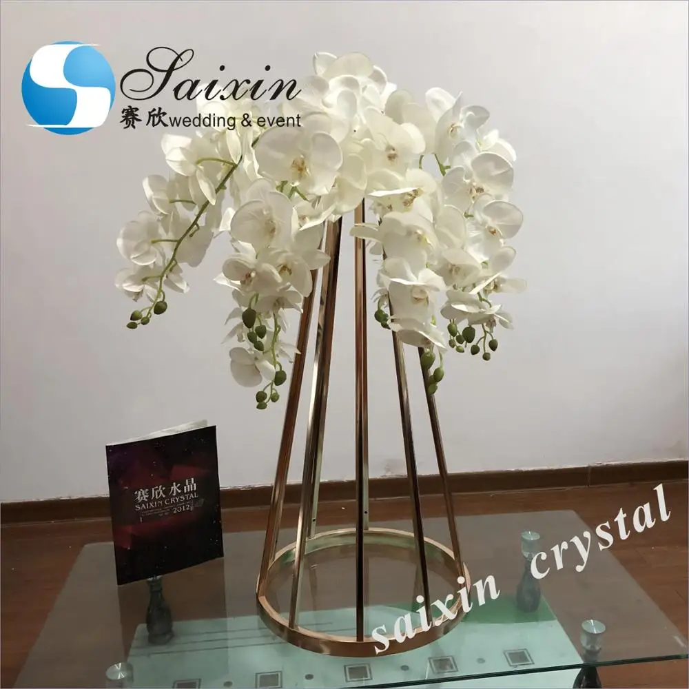 ZT-417G New taper circular  flower stand centerpiece wedding  table stands for events